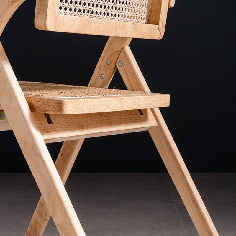 Contemporary Kitchen Chairs Dining Open Back Armless Side Chair with Wooden Legs