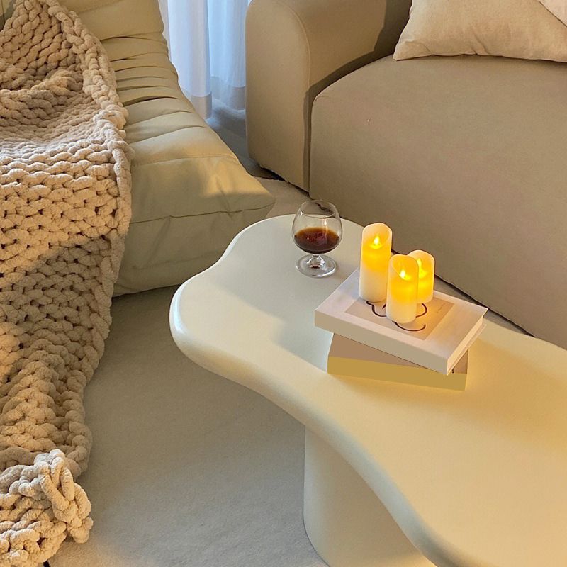 Pedestal Coffee or End Table Contemporary Slate Coffee Cocktail Table