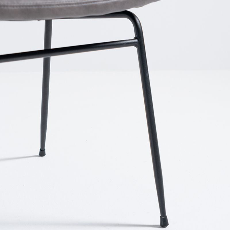 Chaises d'appoint rembourrées style contemporain Chaises d'appoint à dossier ouvert (Ensemble de 2)
