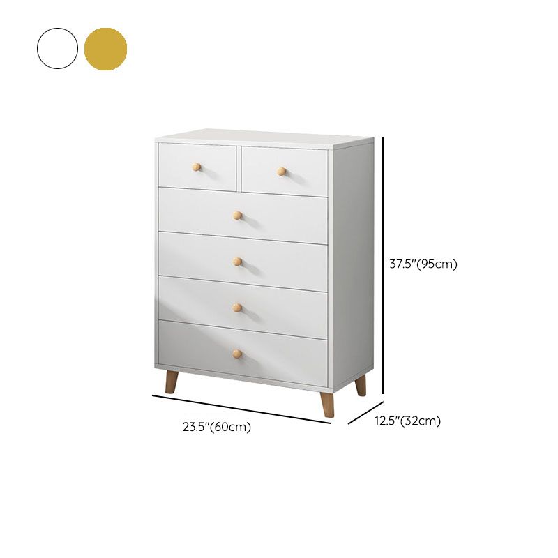 Contemporary Bedroom Chest Wooden Storage Chest with Drawers