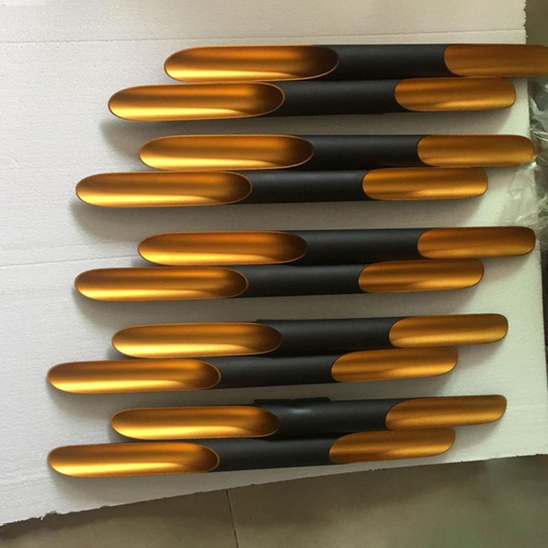 Black and Gold Wall Light in Modern Luxury Style Aluminium Cylindroid Wall Lamp for Interior Spaces
