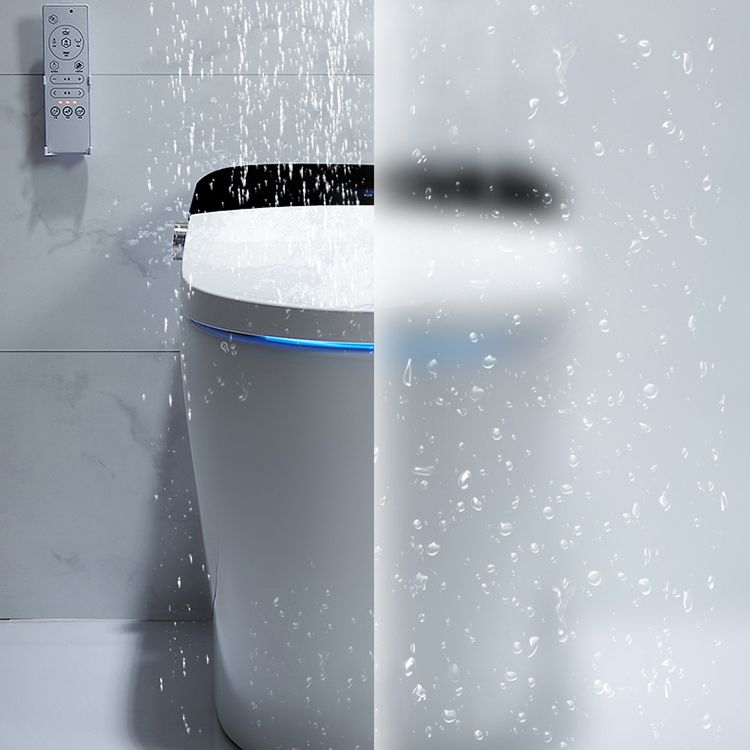 Floor Mount Flush Toilet Heated Seat One-Piece Toilet with Slow Close Seat