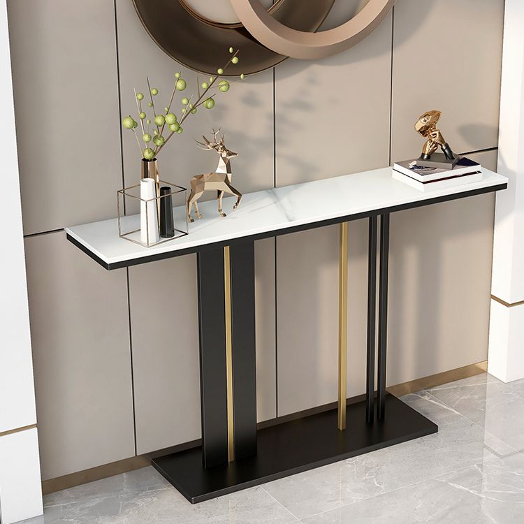 Modern 31.5" Tall Console Table Marble Rectangle Console Table