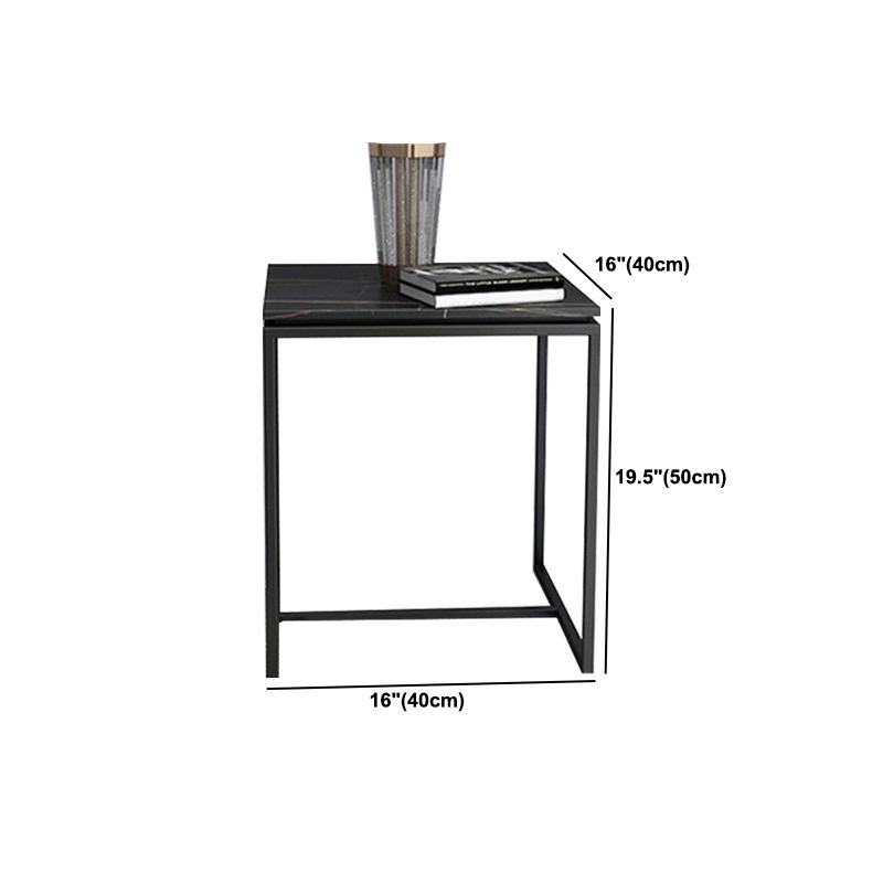 Glam Trestle Coffee Table Slate Rectangular Coffee Table for Home