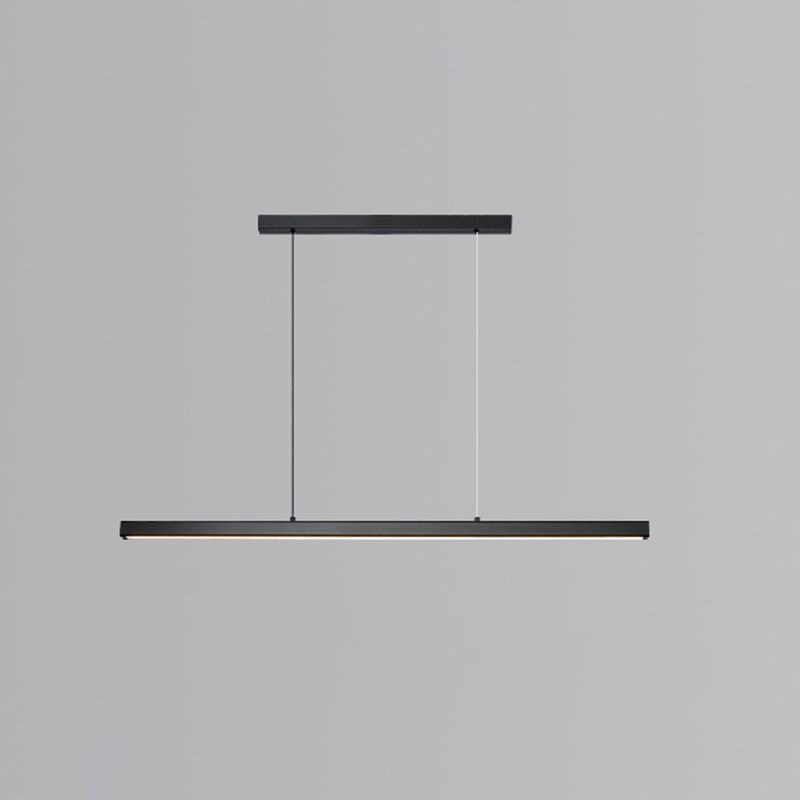 Simple Modern Nordic Style LED Hanging Island Pendant Light for Dining Room Office Bar