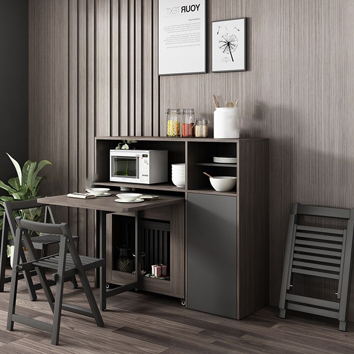 Rectangle Mid-Century Modern Dining Table Wood Base Table for Home Kitchen Dinner