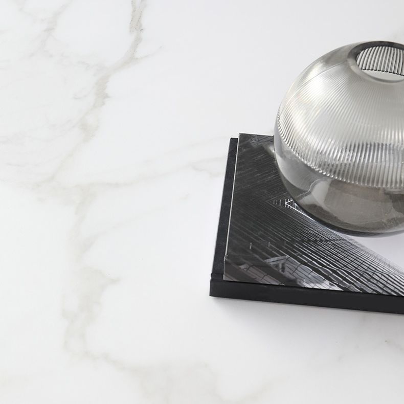 White Stone Dining Set for Home 1/4/5 Pieces Modern Round Table Set