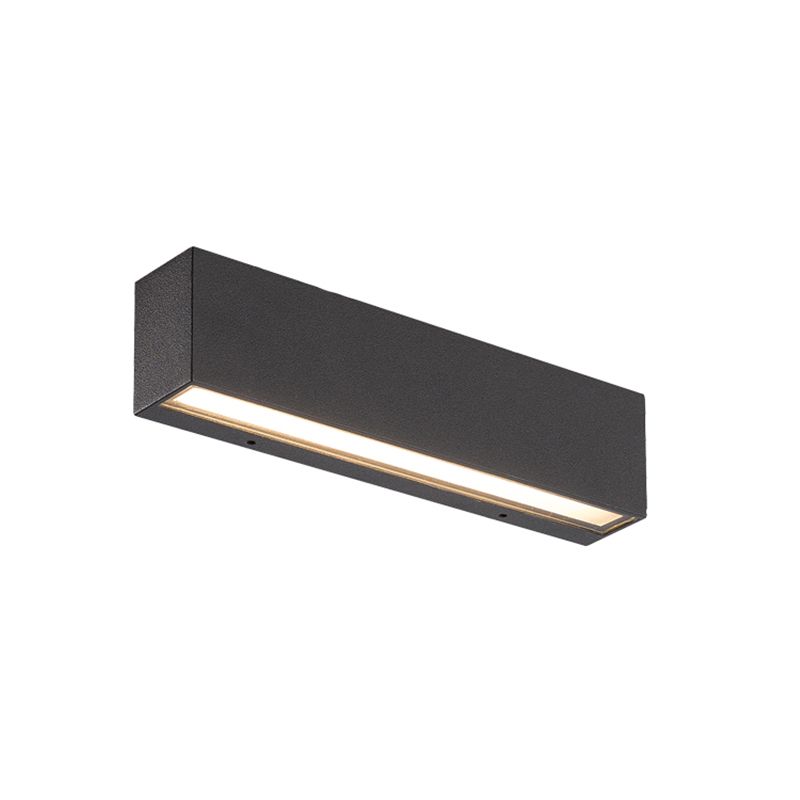 Modern Metal Wall Lighting 1-Light LED Outdoor Rectangular Sconce Light