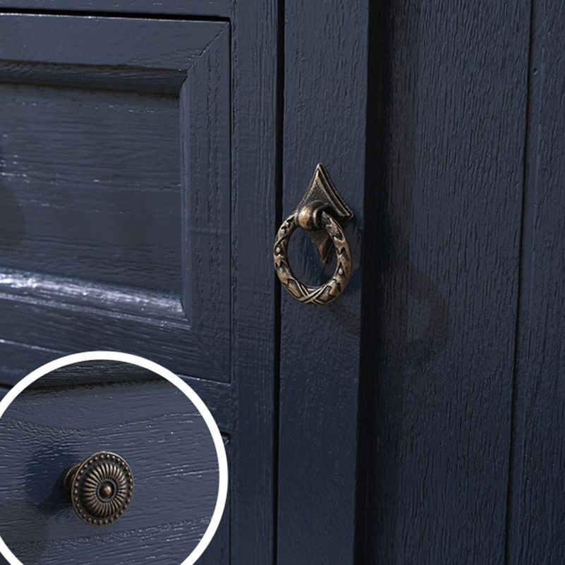 Coastal Combo Dresser Solid Wood Storage Chest Dresser for Bedroom