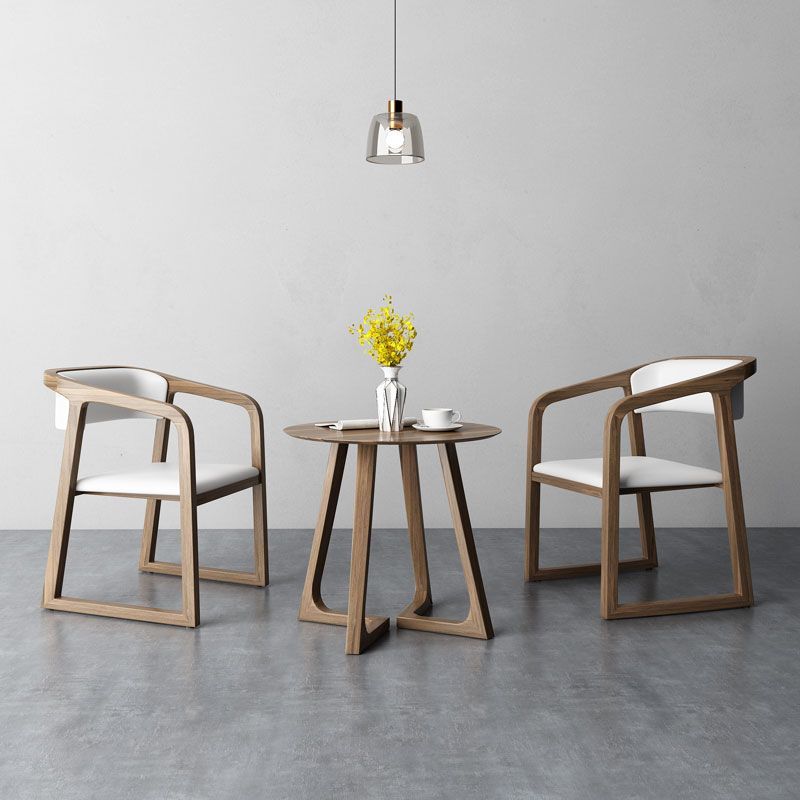 Chaises traditionnelles en bois de frêne massif, ensemble de chaises de cuisine et de salle à manger à dossier ouvert