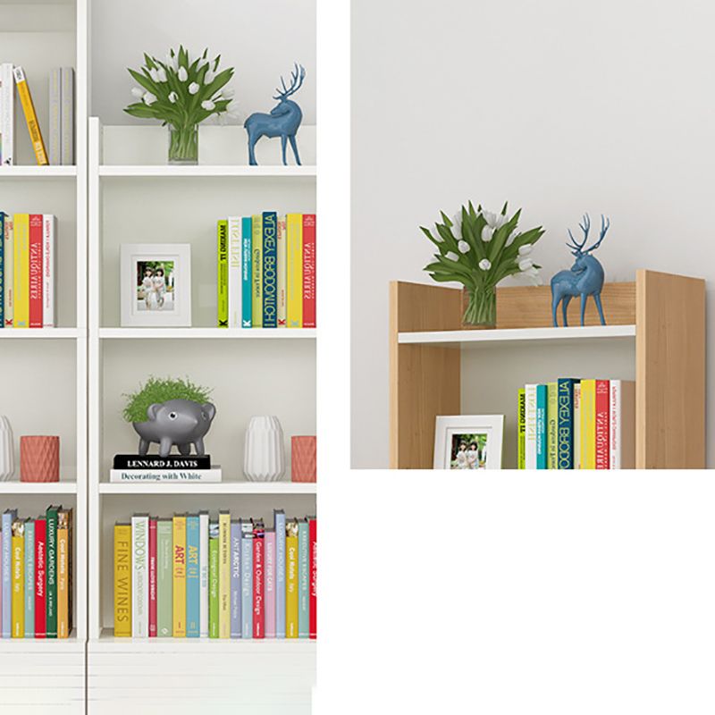 Engineered Wood Vertical Bookshelf Open Modern Shelf Bookcase for Study Room