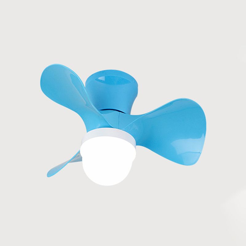 22 "breites Schlafzimmer -Anhänger Lüfter Licht zeitgenössische Halbmontagebeleuchtung mit Schüssel Acrylschatten, 3 Klingen