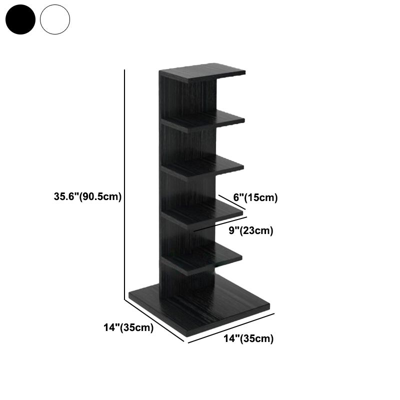 Closed Back Bookshelf Contemporary Style Invisible Bookcase for Study Room and Office