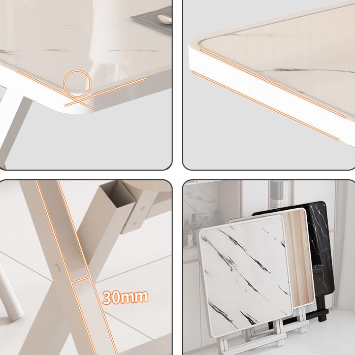 Modern Style Solid Wood Dining Set with Double Pedestal Base Dinette Set for Home