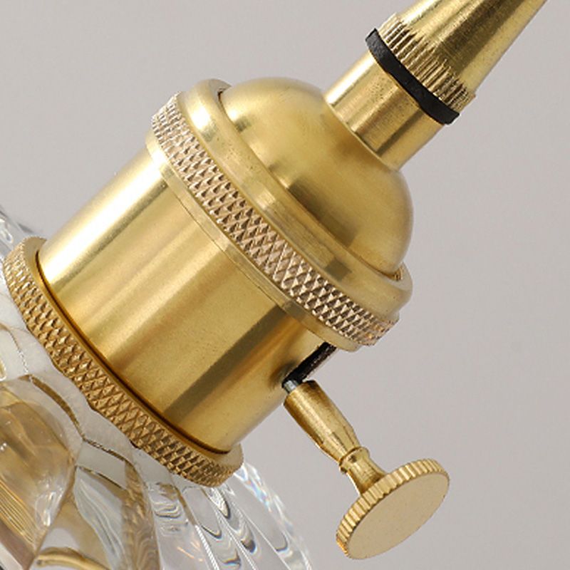 Pendre en verre en cuivre Fleur Fleur Pendre moderne pour salle à manger