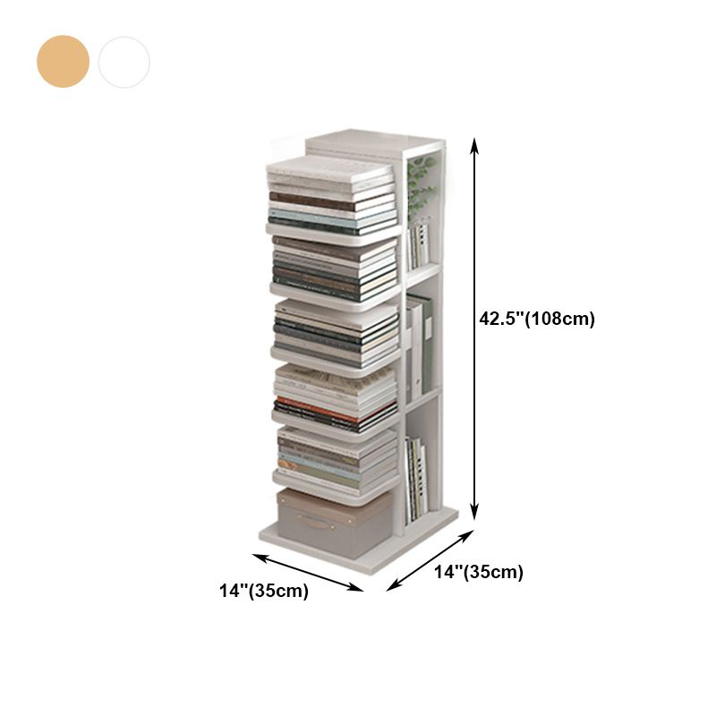 13.78"W Bookshelf Contemporary Style Bookcase for Home and Office