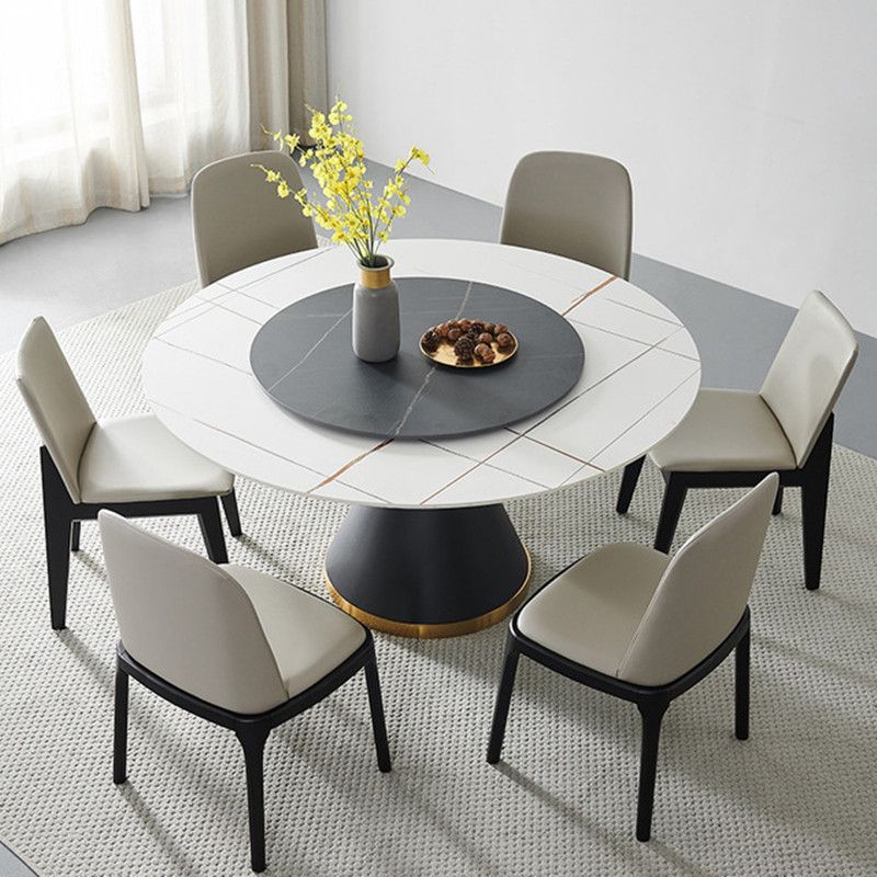 Chaise d'appoint scandinave en cuir et bois d'hévéa Chaise de salle à manger Parsons au fini mat (Ensemble de 2)