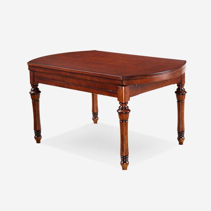 Juego de comedor de madera sólida tradicional altura estándar con juego de comedor superior plegable