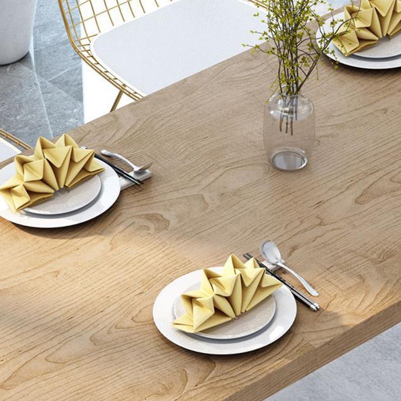 Modern 1/2/5 Pieces Dining Set Rectangle Pine Wood Dining Table for Kitchen