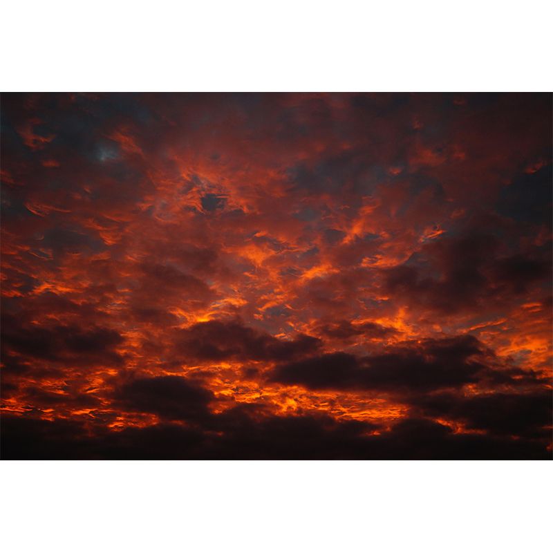 Beautiful Sky Mural Mildew Resistant for Bathroom Decoration