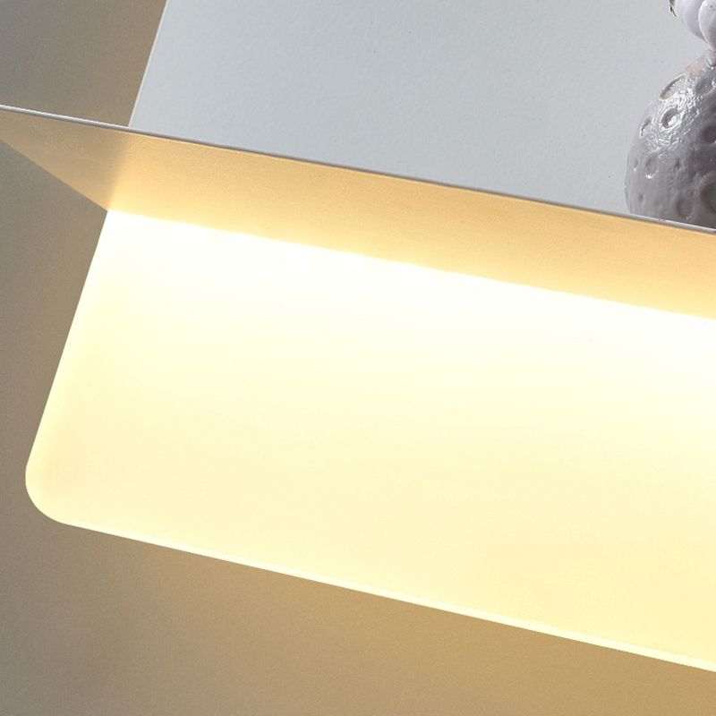 Modern Style Geometry Shape Wall Sconce Metal 1 Light Sconce Lighting for Bedroom