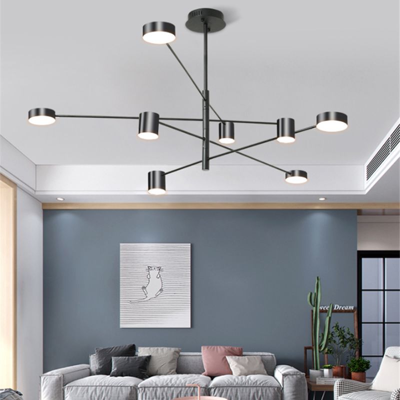 Metal Starburst Chandelier Lighting Fixture Modern Style LED Chandelier Light Fixture