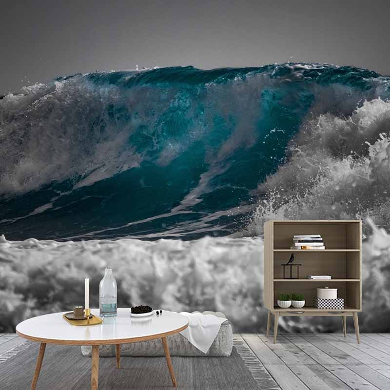 Photography Sea Pattern Mildew Resistant Wall Mural Tropical Non-Pasted