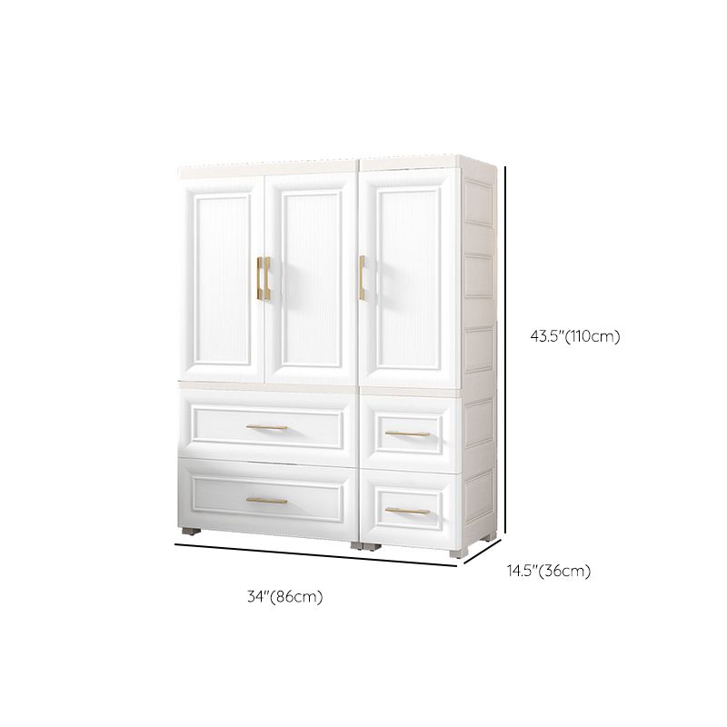 White Storage Cabinet with Drawers Contemporary Plastic Cabinet