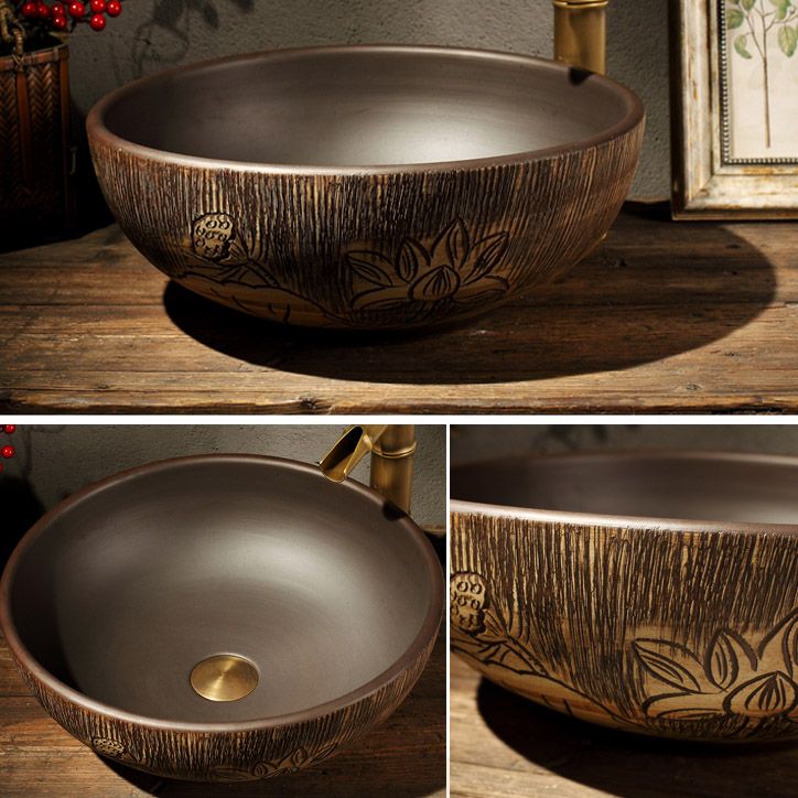 Porcelain Trough Bathroom Sink Traditional Trough Bathroom Sink