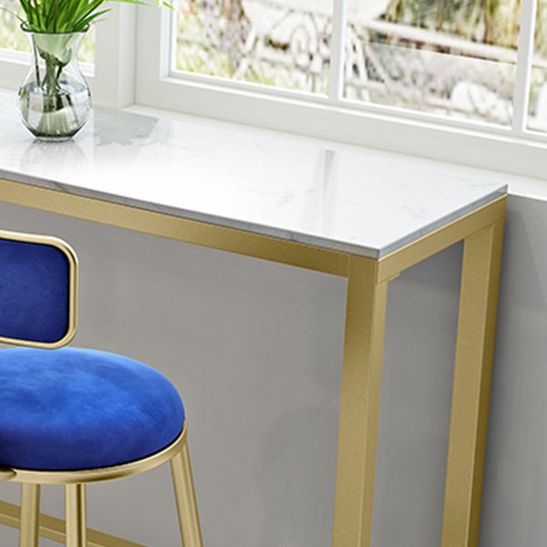 Glam Rectangle Bar Table Set 1/3 Pieces Counter Table for Dining Room