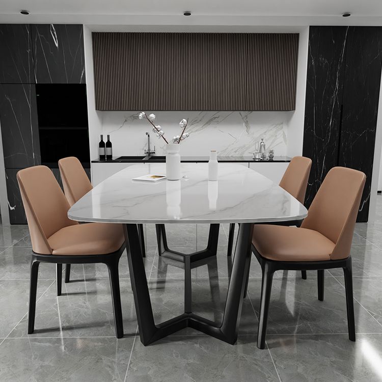 Modern Dining Table Rectangle Dining Sintered Stone Table for Restaurant
