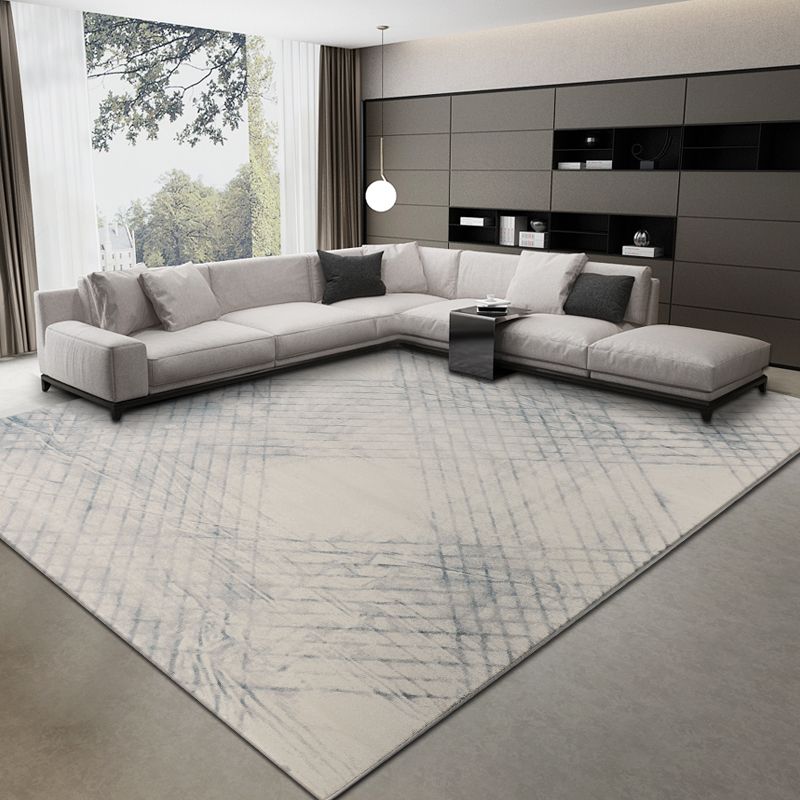 Contemporary Graphic Print Area Carpet Polyester Indoor Rug Washable Rug for Home Decoration
