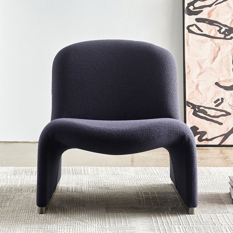 Wool Armless Chair 28.34" High Metal Frame Chair for Living Room