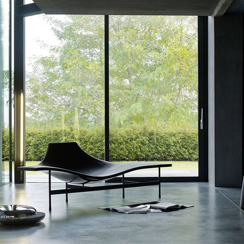 Modern Chaise Lounge Couch Solid Color Chaise Lounge for Living Room
