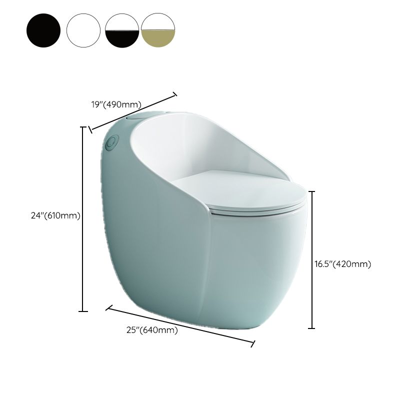 Contemporary Floor Mount Toilet Seat Included Urine Toilet for Bathroom