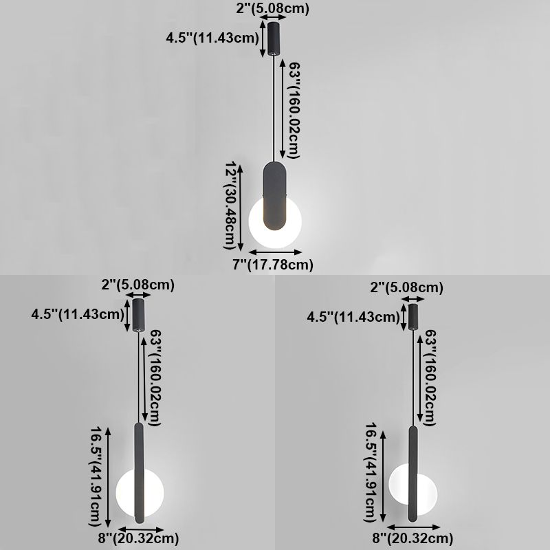 Éclairage de pendentif en acrylique noir