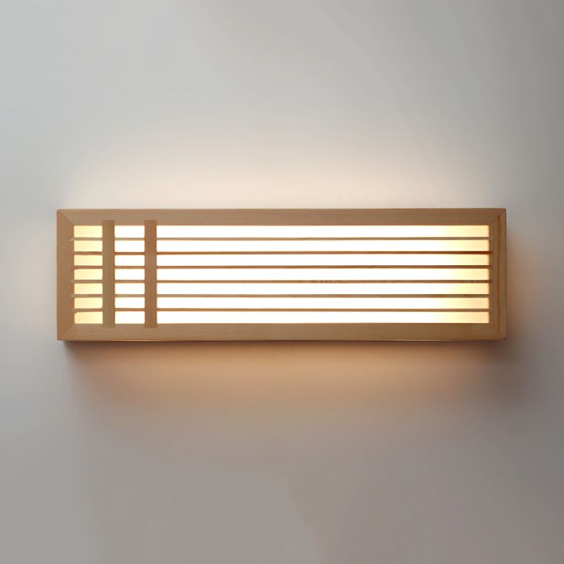 Modern Style Wall Light Fixture Simple Wooden Wall Light Sconce for Bedroom