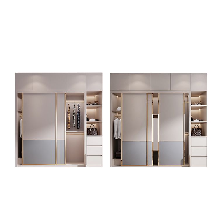 Sliding Wooden Wardrobe Cabinet Contemporary Wardrobe Armoire