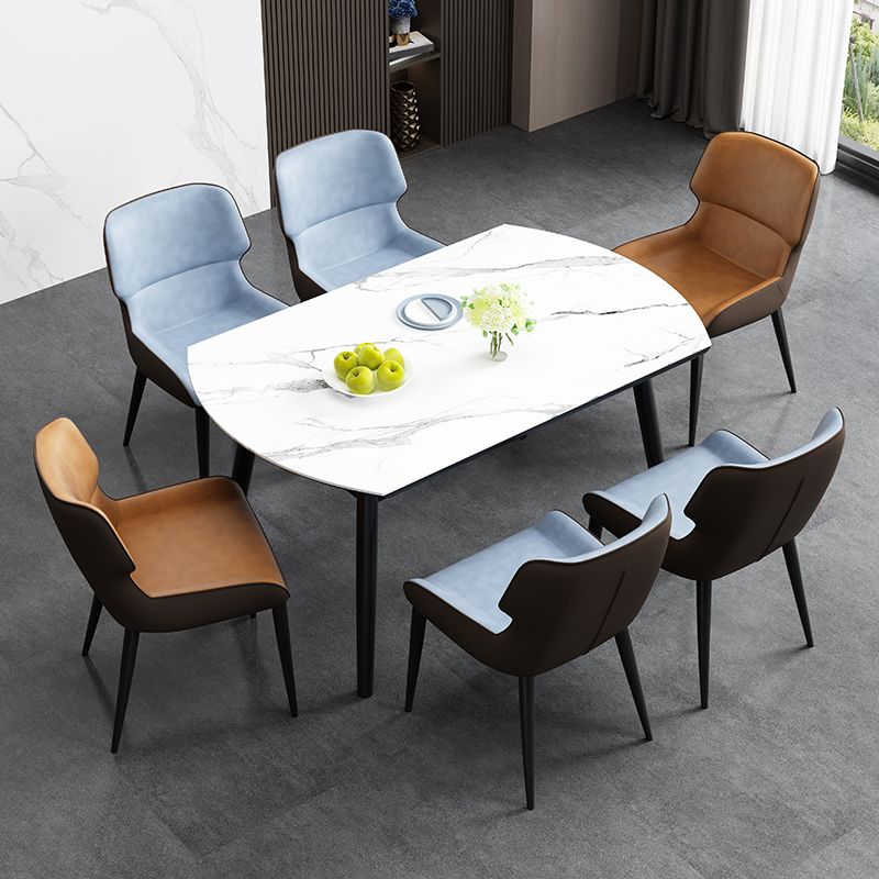 Contemporary Dining Room Armless Chair Dining Chairs with Upholstered