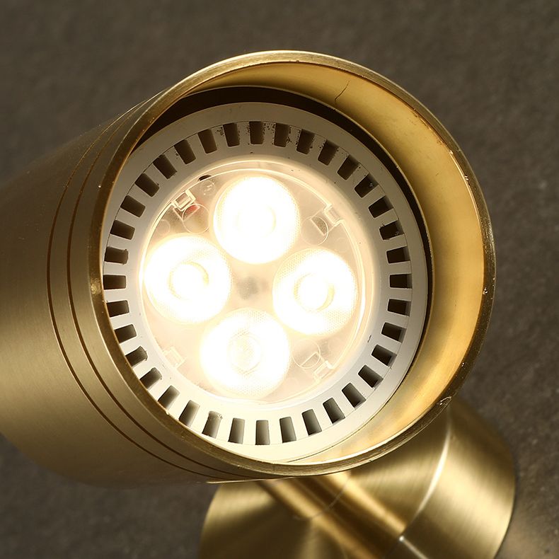 All Copper LED Track Lighting Surface montée et angle réglable salon Home Plafond Type de trottement