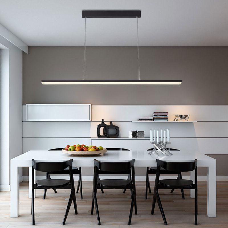 Rectangle Dining Room Island Light Nordic LED Dining Pendant Lamp for Kitchen