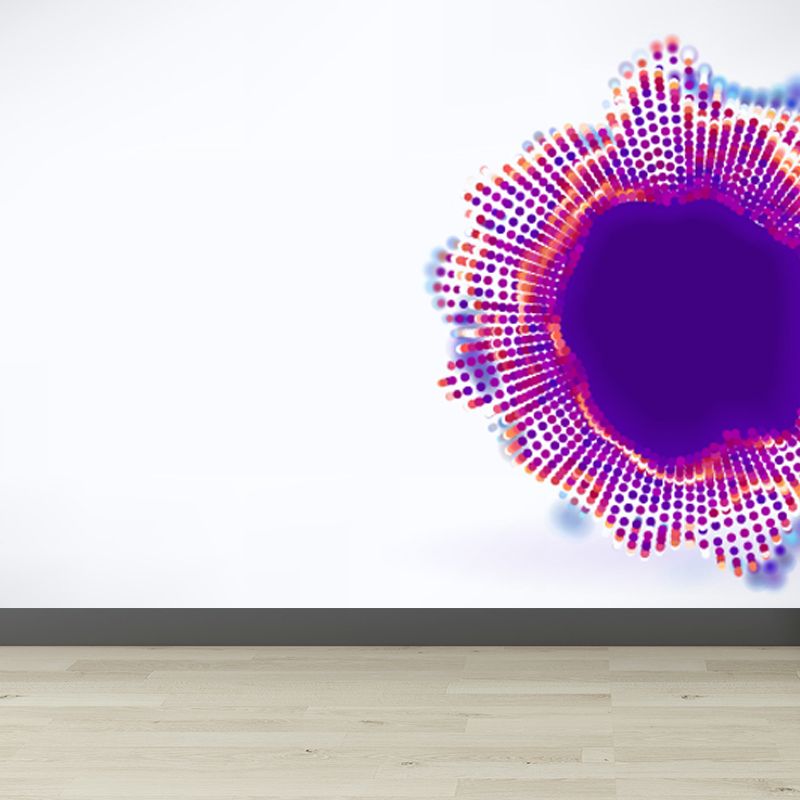 Moisture Resistant Abstract Mural Decal Modern Non-Woven Material Wall Covering, Custom Print