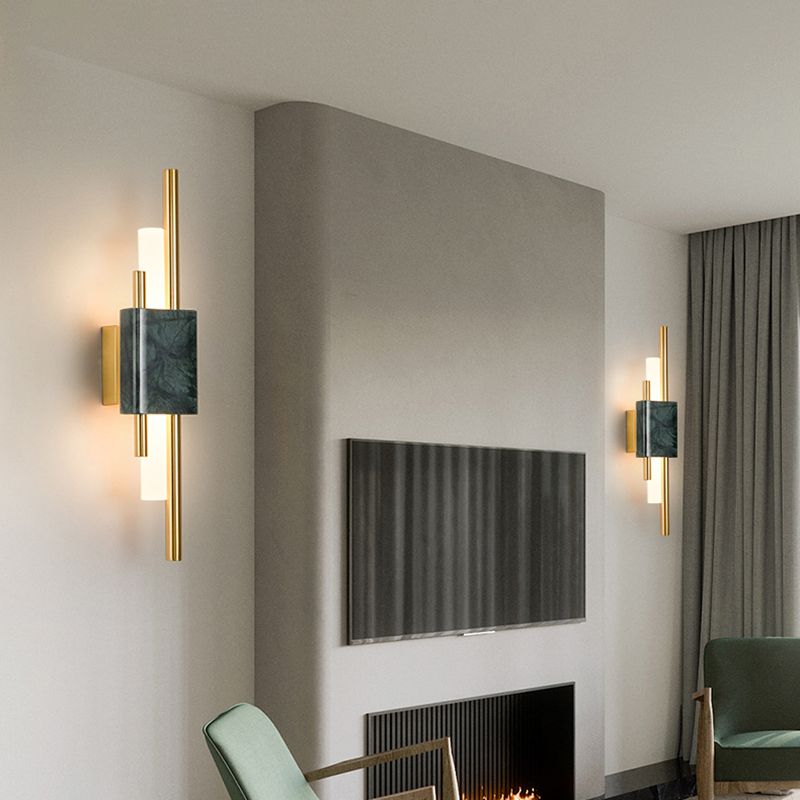 Lampada a parete a 1 luci lampada moderna a parete a parete con tonalità acrilica bianca