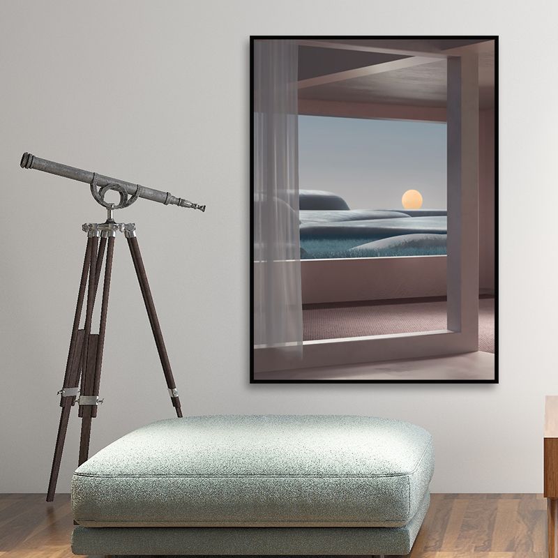 Nordischer Landschafts-Leinwanddruck, Pastellfarben, Esszimmer-Wandkunst-Dekor, mehrere Größen