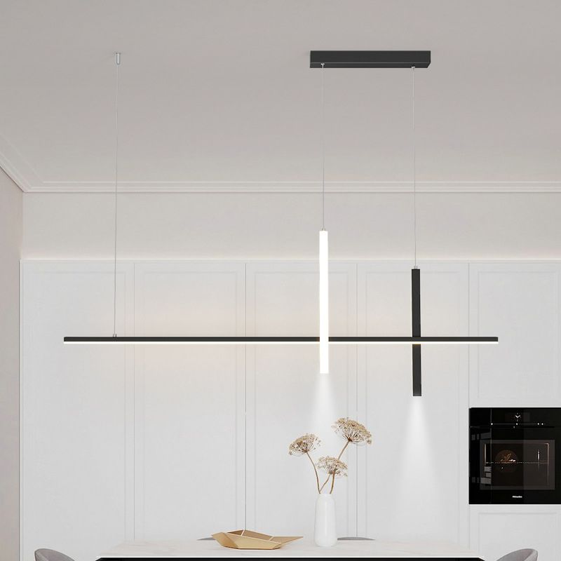 Modern White/Black Kitchen Island Lighting LED Ceiling Light for Dining Room