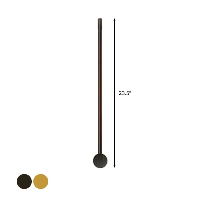 Strip Wohnzimmer Wandleuchte leichte Metall LED zeitgenössische Wandlampe in Schwarz/Gold