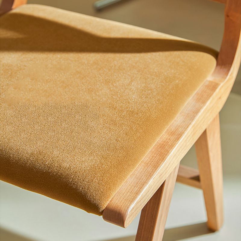 Traditionele stijl eetstoelen keukenarmloze zijstoelen met houten benen