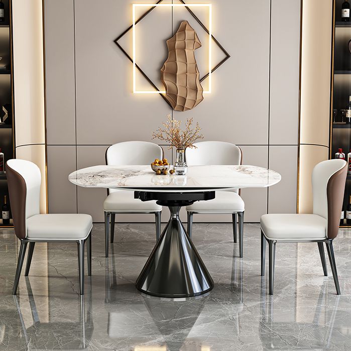 Contemporary 1/2/5/7 Pieces Furniture Round Stone Dining Set for Home