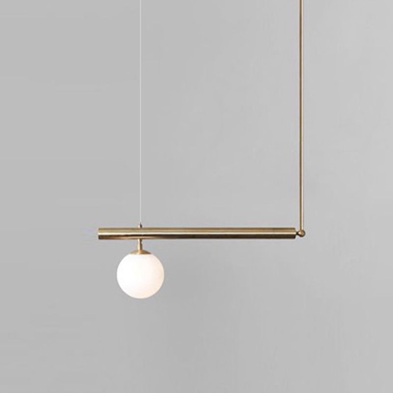 Metal Kitchen Island Lighting Industrial Glass Shaded Ceiling Light for Room
