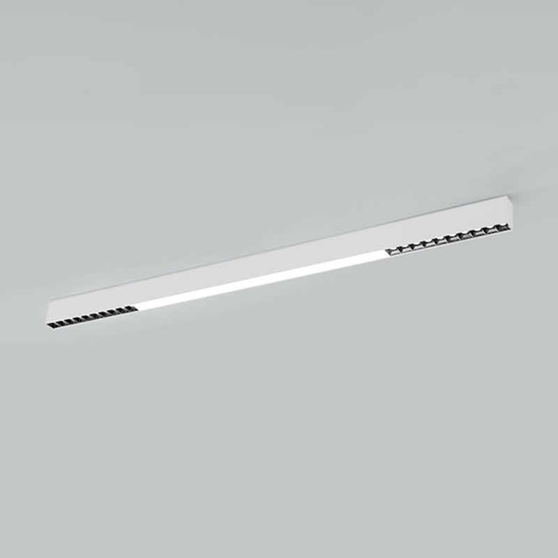 Modern Metal LED Flush Mount Linear Shape Ceiling Light with Acrylic Shade for Passage